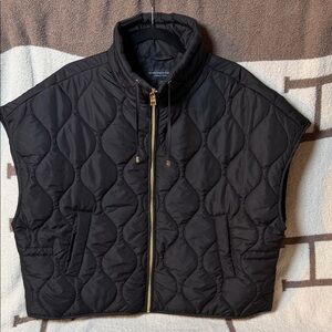 Elegant Black Quilted Vest
